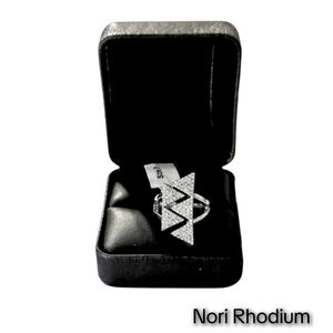 Nori Rhodium ~ Contemporary Geometric Style Ring